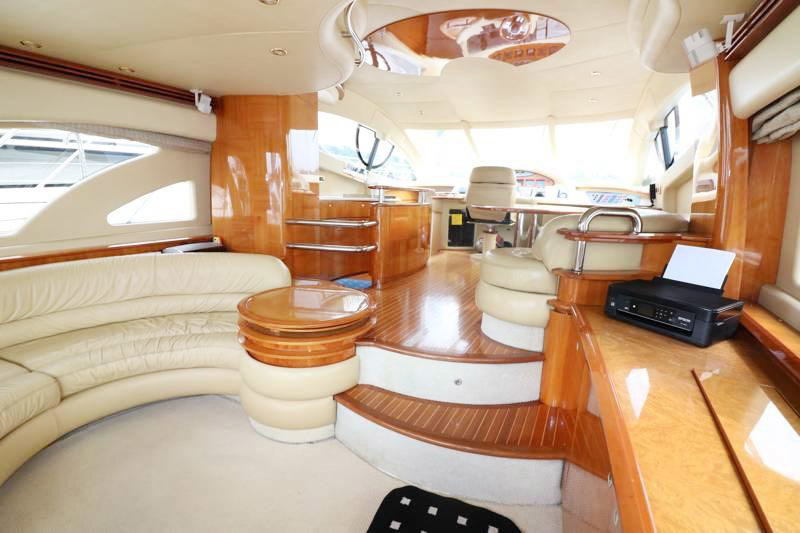 Luxury yacht interior