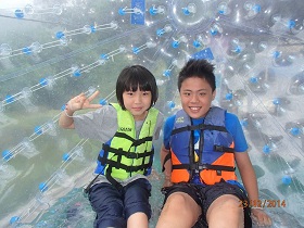 Zorbing at Rollerball