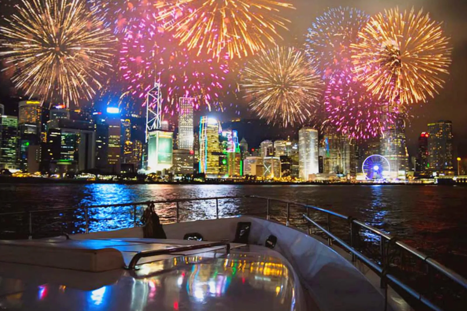 Celebrate New Year and Chinese New Year on a Yacht in Hong Kong