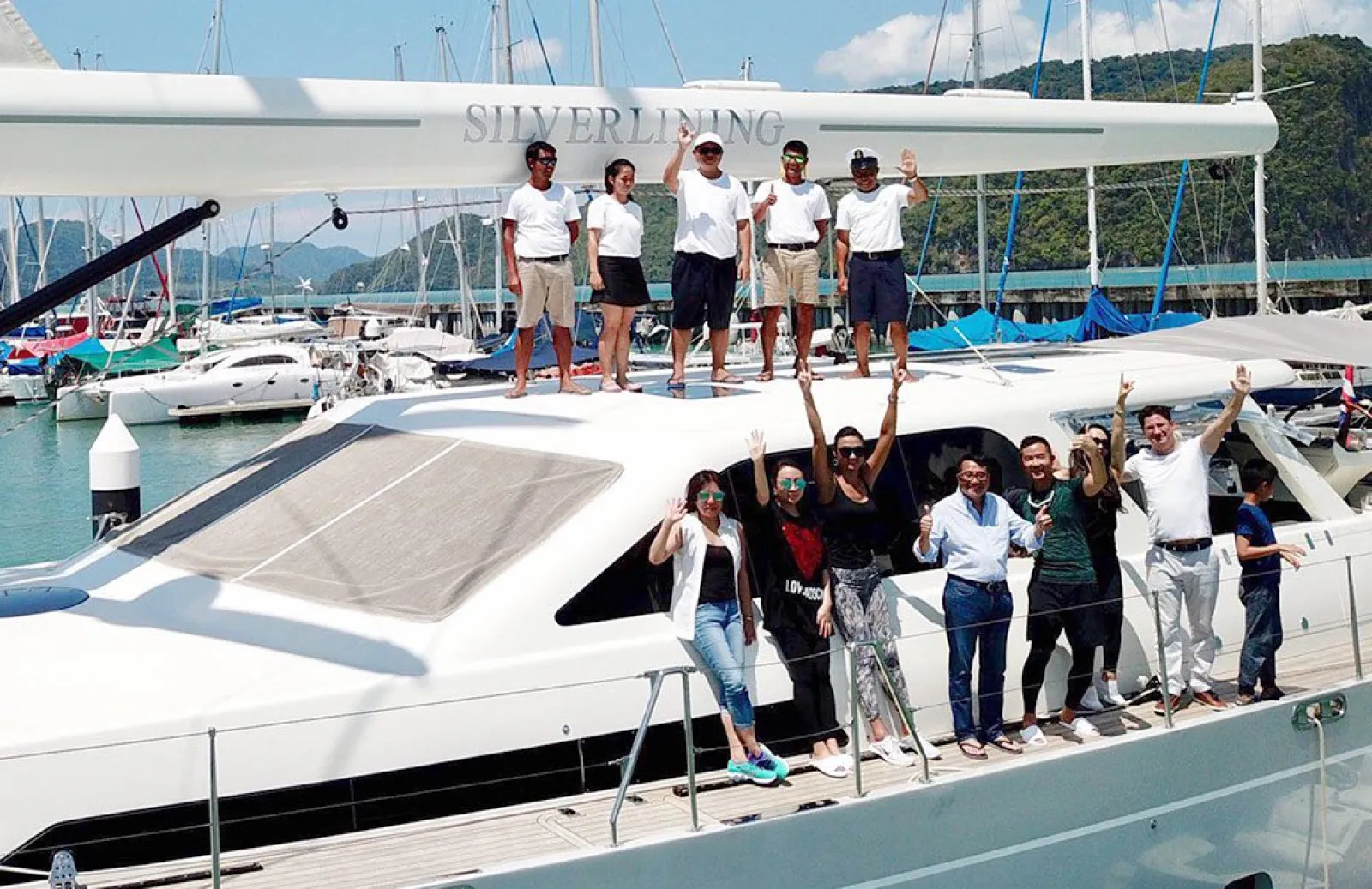 Guest testimonial: chartering 104ft Silver Lining in Thailand
