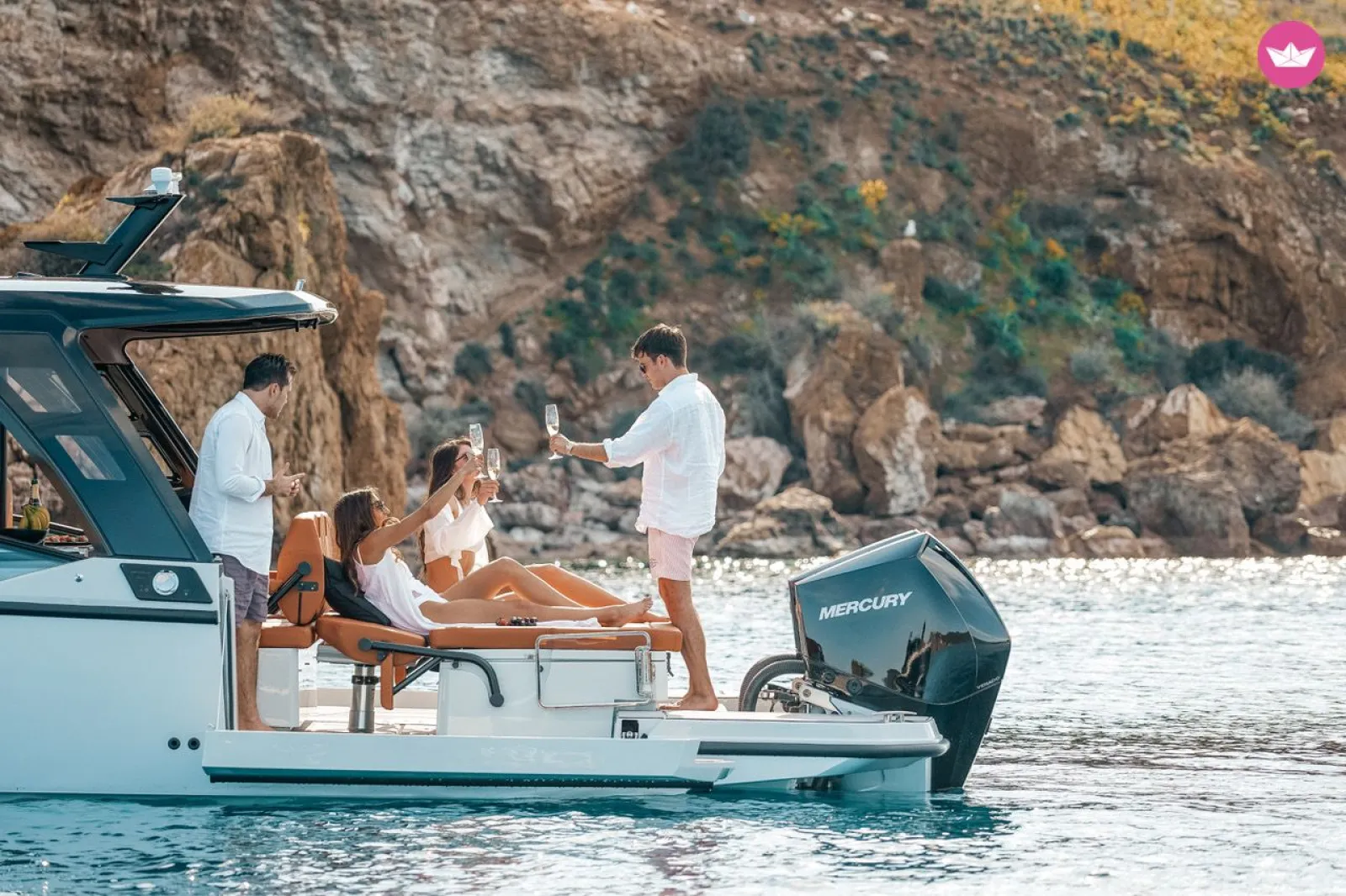 Spend a Happy Afternoon at Sea with Friends – Book Saxdor 320 for Charter