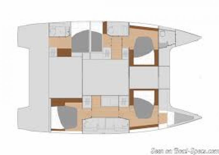 Fountain Pajot 47 – Saona layout