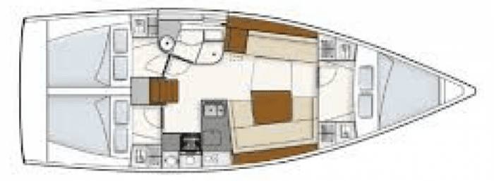 Hanse 385 layout