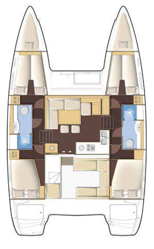 Lagoon 400 S2 – 4 cabins photo 4