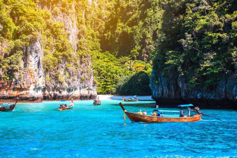 Maya bay Phi Phi Islands Andaman sea Krabi Phuket