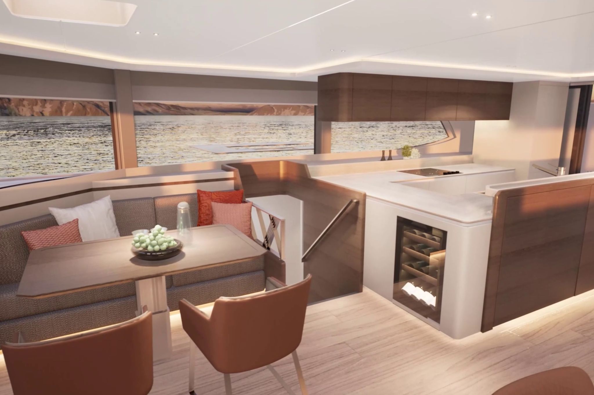 Gran Ocean W60 Galley & Saloon